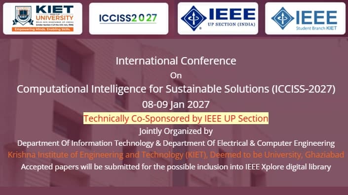 International Conference on Computational Intelligence for Sustainable Solutions (ICCISS-2027)